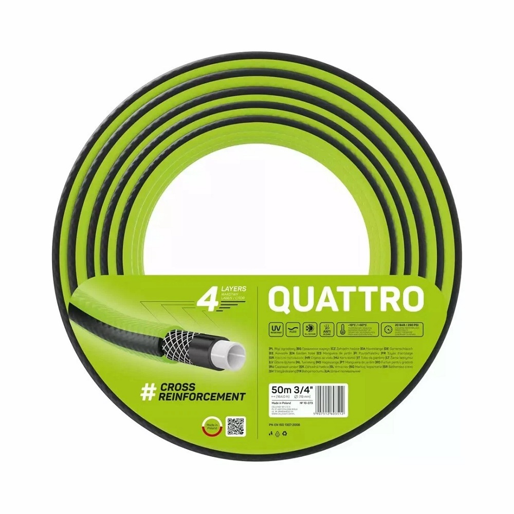 Cellfast Gartenschlauch QUATTRO 3/4" 50 m