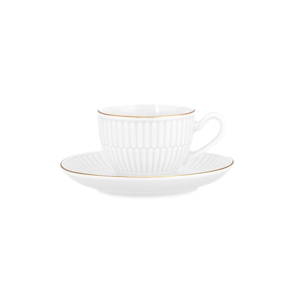 Seltmann Weiden Amina weiß/Goldrand Kombi-Untertasse klein 12 cm