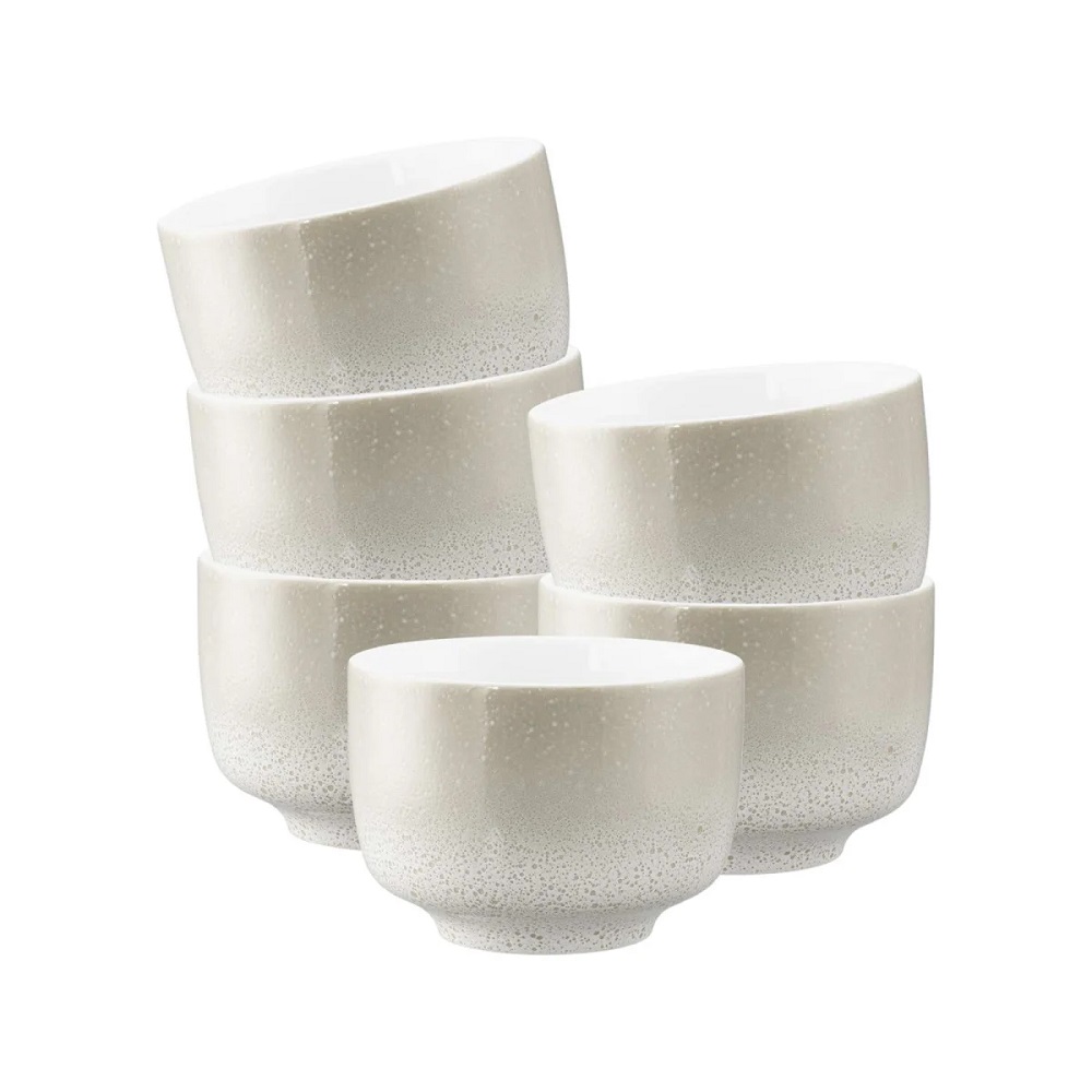 Seltmann Weiden Sento Home Aura cream Milchkaffeeobertasse 0,35 l ohne Henkel 6er Set