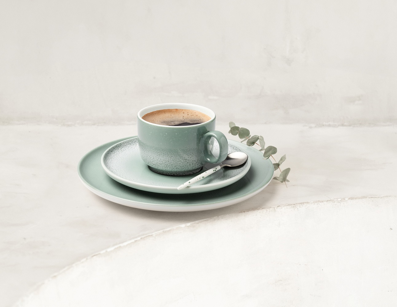 Seltmann Weiden Sento Home Aura mint Frühstücksteller rund 21,5 cm 6er Set