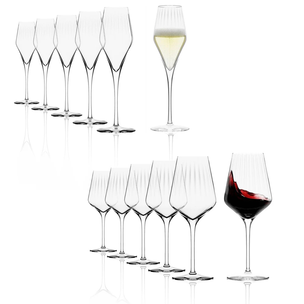 Stölzle Lausitz Symphony Rotweinkelch/Champagnerkelch Set 12 teilig