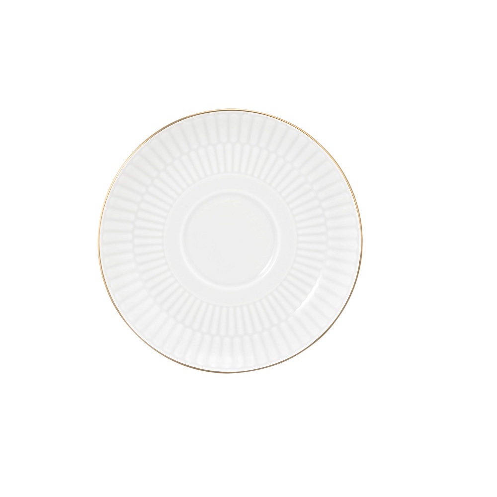 Seltmann Weiden Amina weiß/Goldrand Kombi-Untertasse klein 12 cm