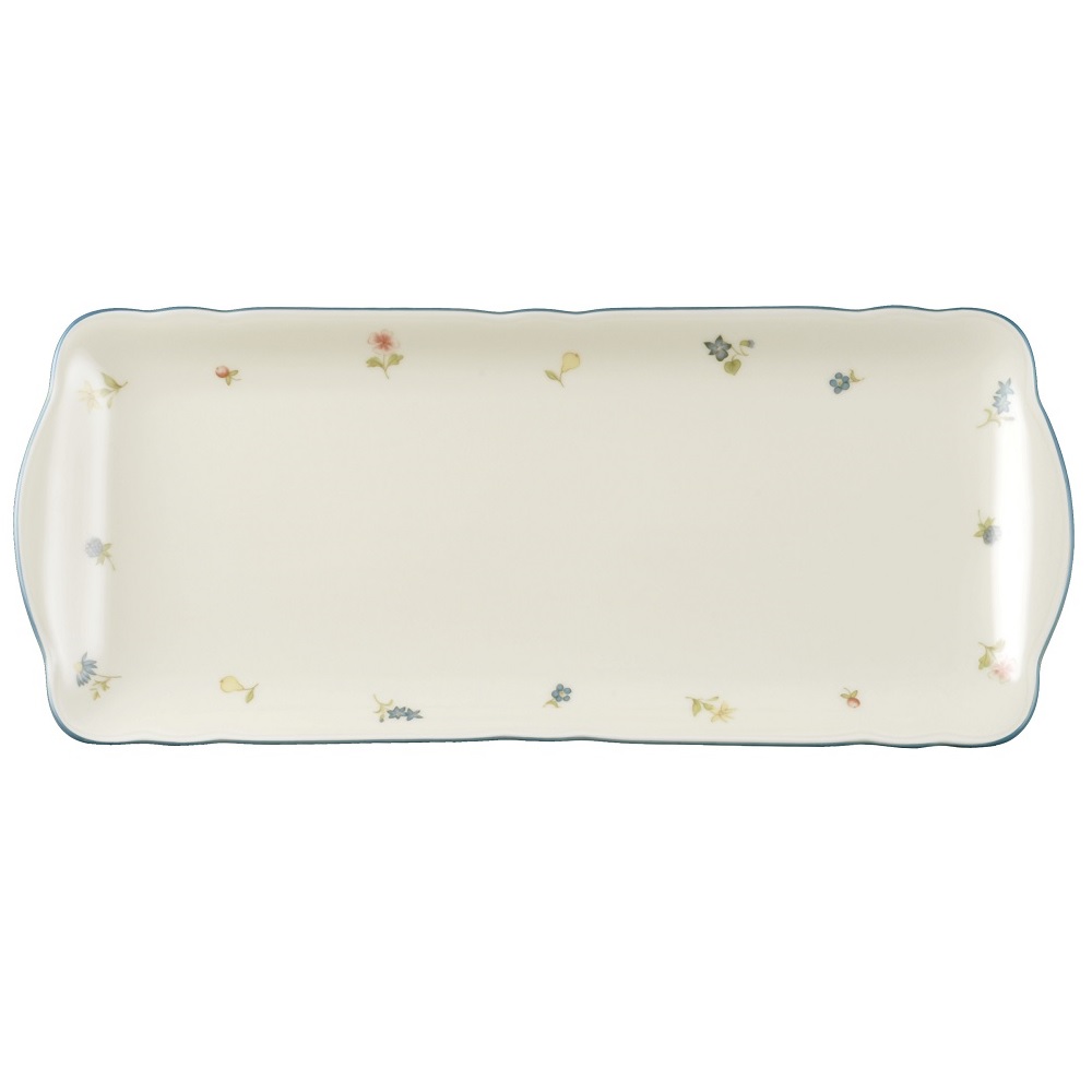 Seltmann Weiden Marie-Luise Streublume Kuchenplatte eckig 34,5x15 cm