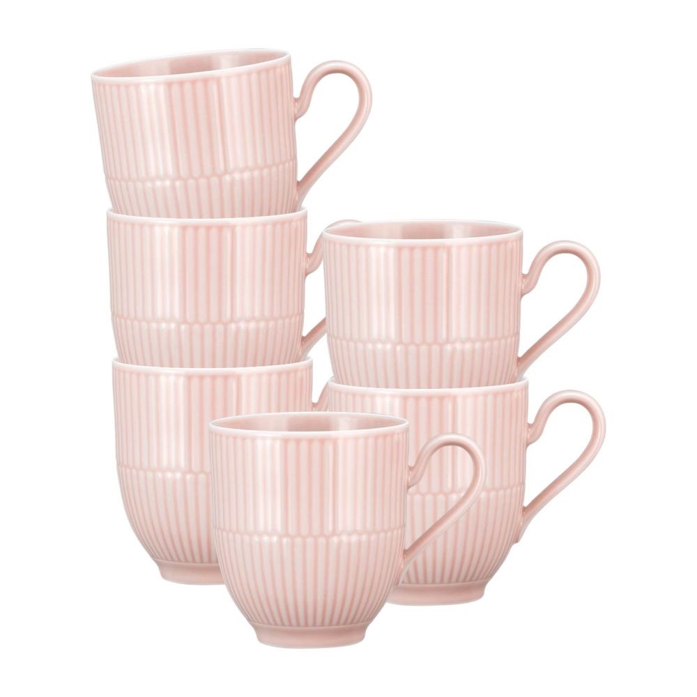 Seltmann Weiden Amina rosè Becher mit Henkel 0,36 l 6e Set