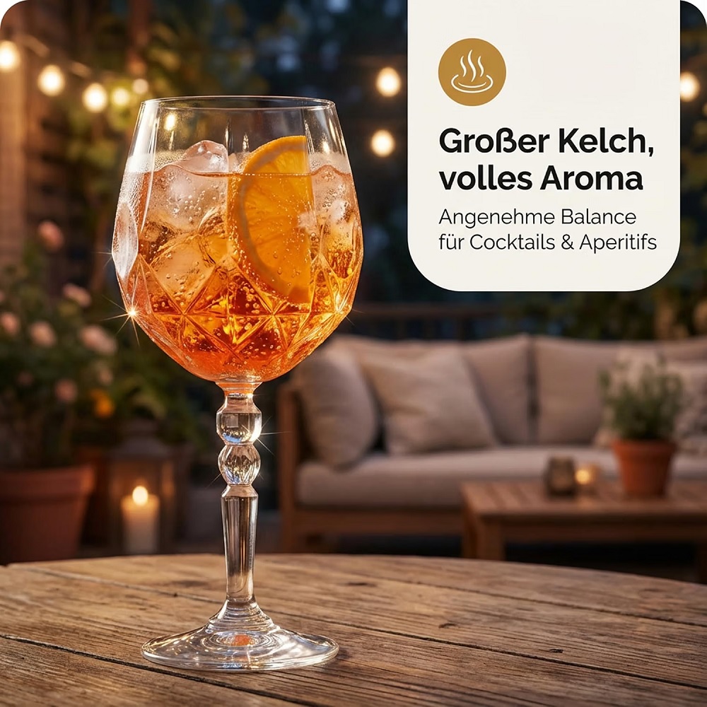 Der-Porzellan-Laden by RCR Alkemist Cocktail/Aperitifglas 530 ml 6er Set