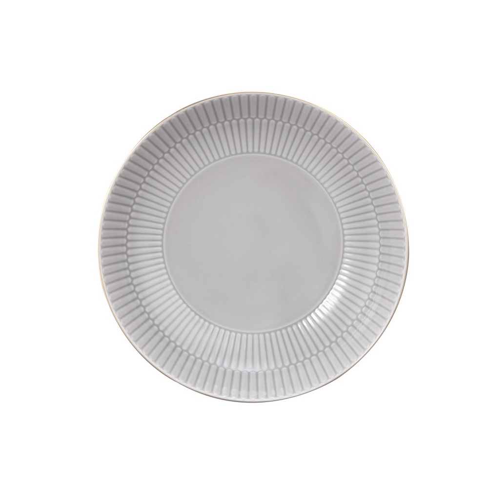Seltmann Weiden Amina silbergrau/Goldrand Suppenteller 21 cm