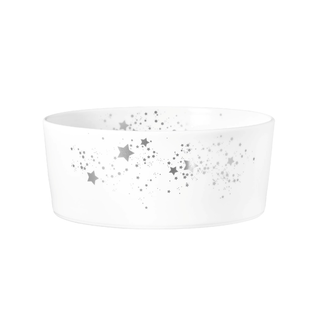 Seltmann Weiden Liberty Silver Stars Schale rund 5298 mit Deckel 21x9 cm
