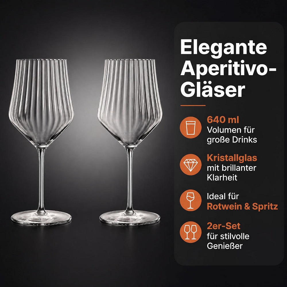 Der-Porzellan-Laden by Nachtmann Aperitivo Spritzglas 640 ml 2er Set