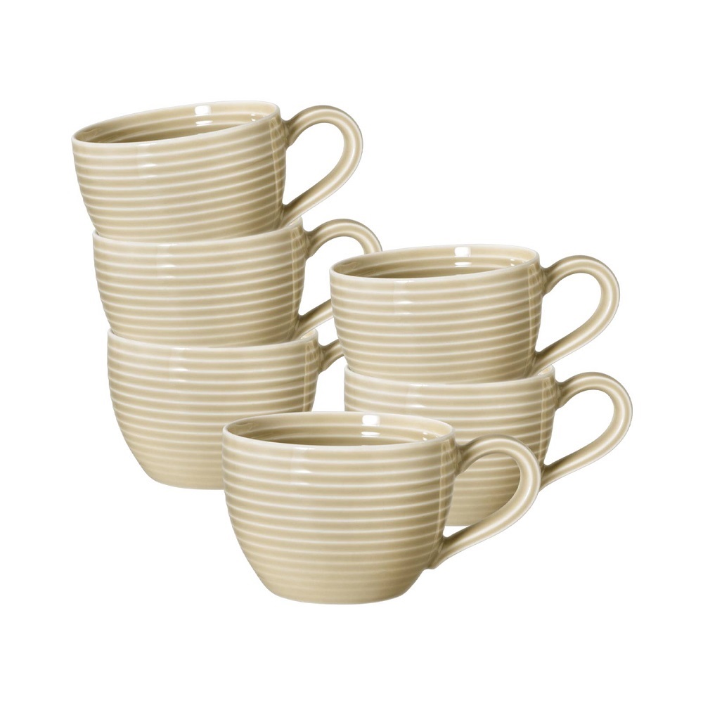 Seltmann Weiden Beat Sandbeige Espressoobertasse 0,11 l 6er Set