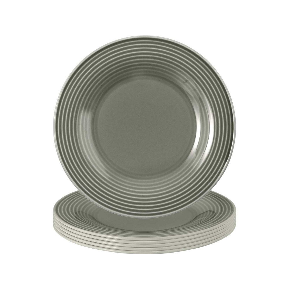 Seltmann Weiden Beat Perlgrau Brotteller 17 cm 6er Set