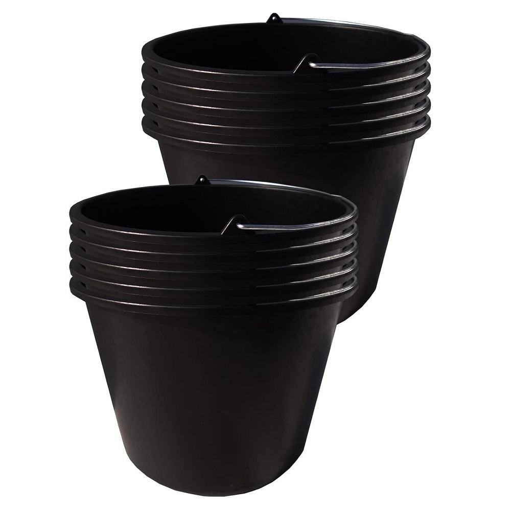 Prosperplast Eimer BUCKET 20 Liter - schwarz Set 10