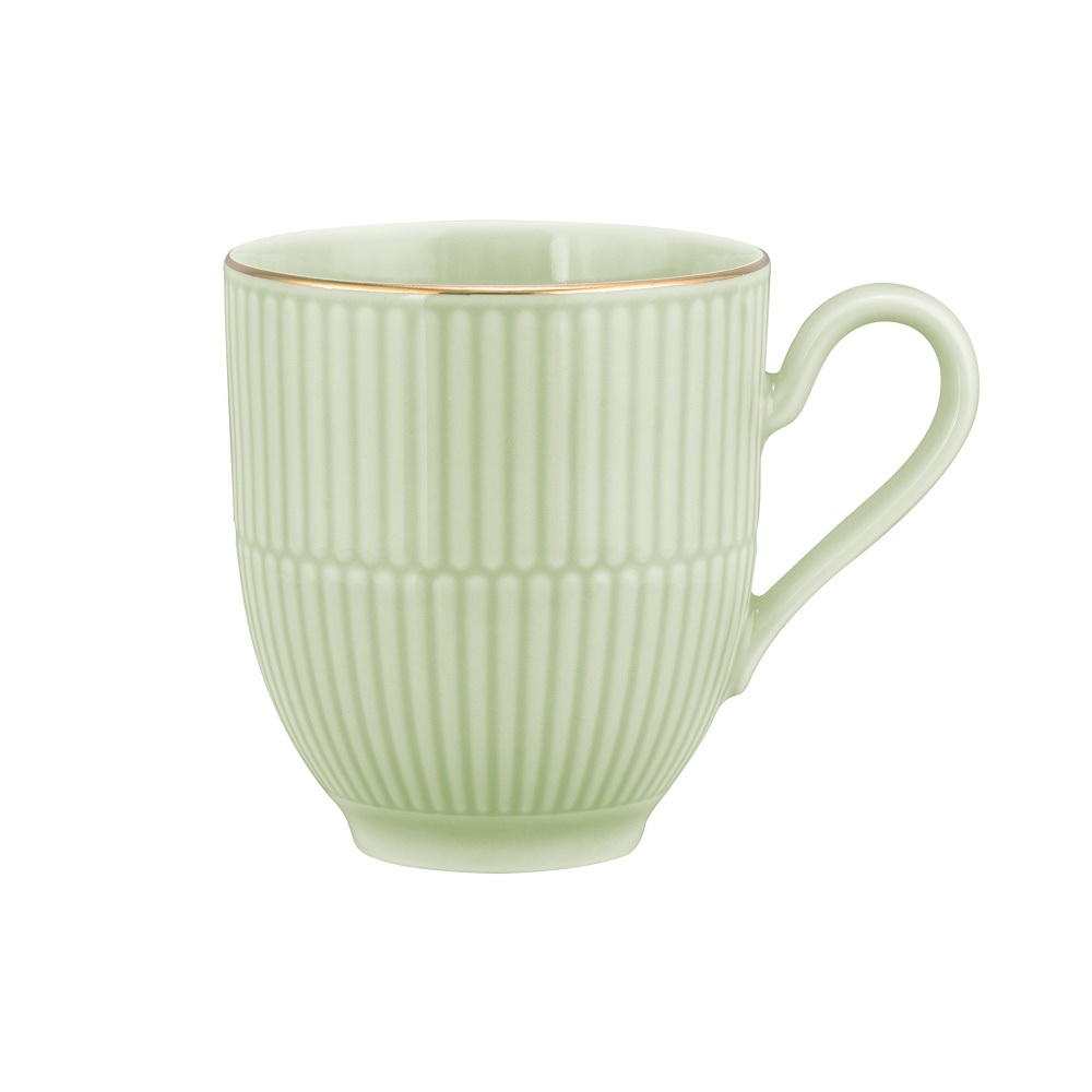 Seltmann Weiden Amina seladon/Goldrand Becher mit Henkel 0,35 l