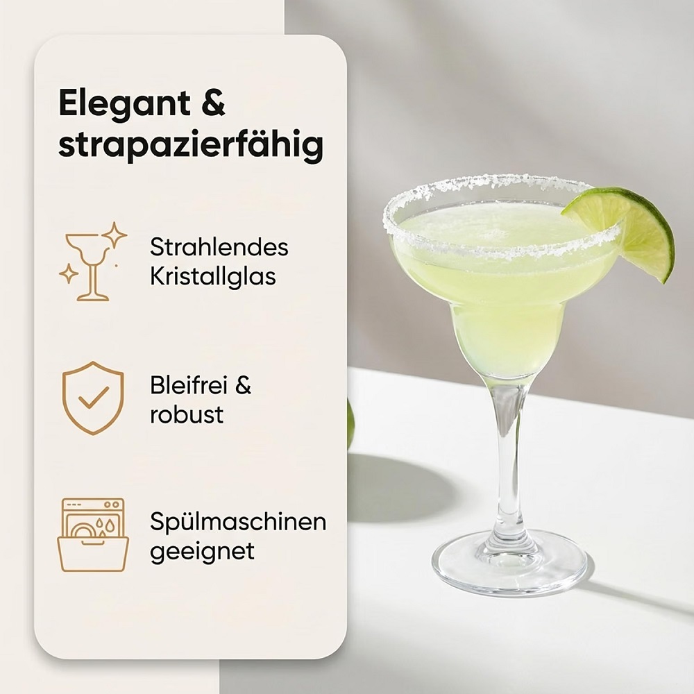 Der-Porzellan-Laden by Pasabahce Capri Margaritaglas 2er Set