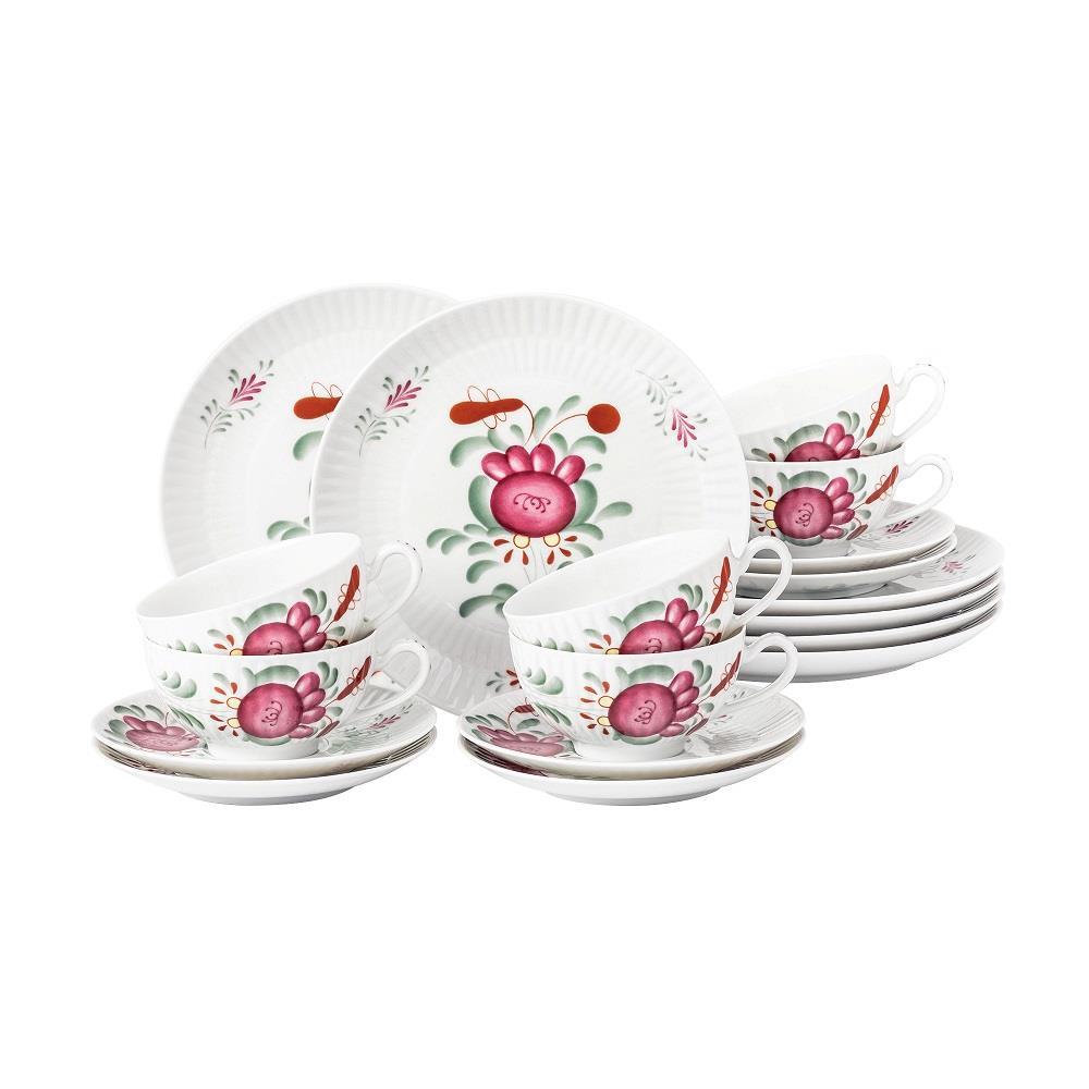 Seltmann Weiden Amina Ostfriesenrose Teeservice 18 tlg. klein