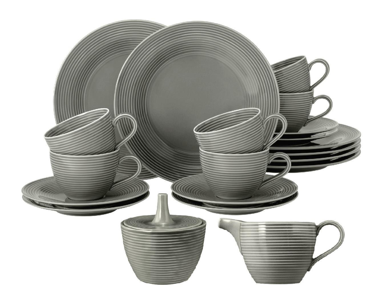 Seltmann Weiden Beat Perlgrau Kaffeeservice 20-tlg.