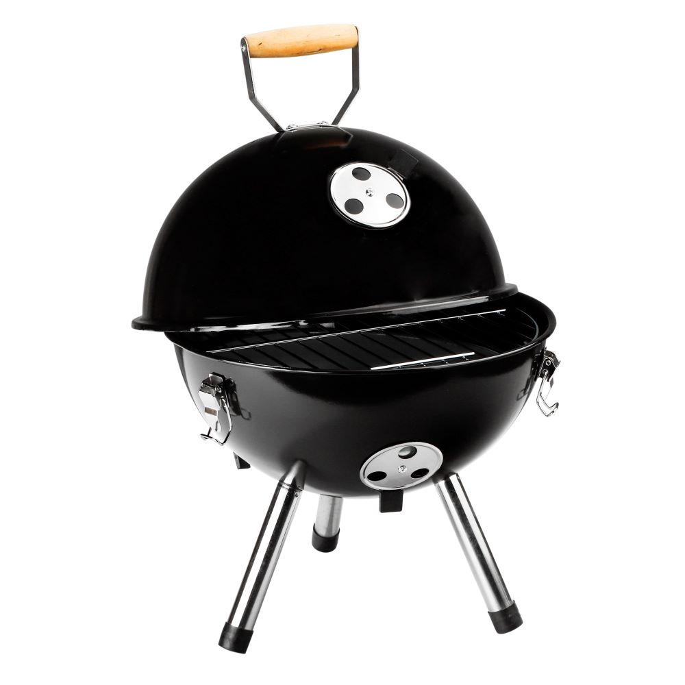 Haushalt International Mini-Kugelgrill in schwarz