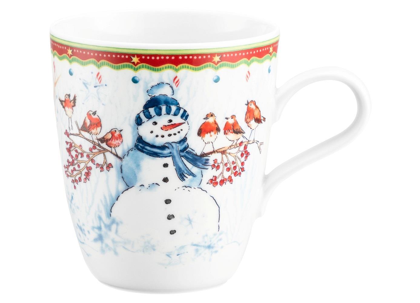 Seltmann Weiden Weihnachtsbecher Schneemann