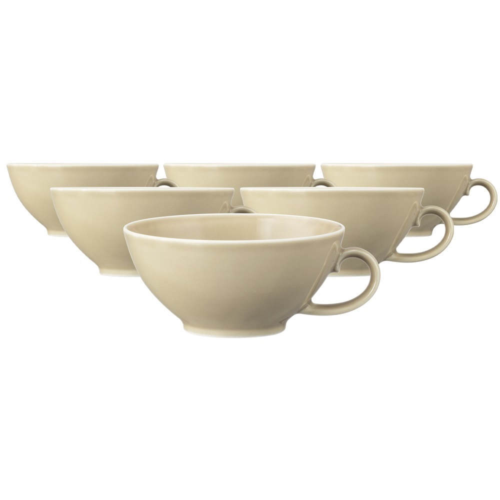 Seltmann Weiden Beat Sandbeige Teeobertasse 0,14 l 6er Set