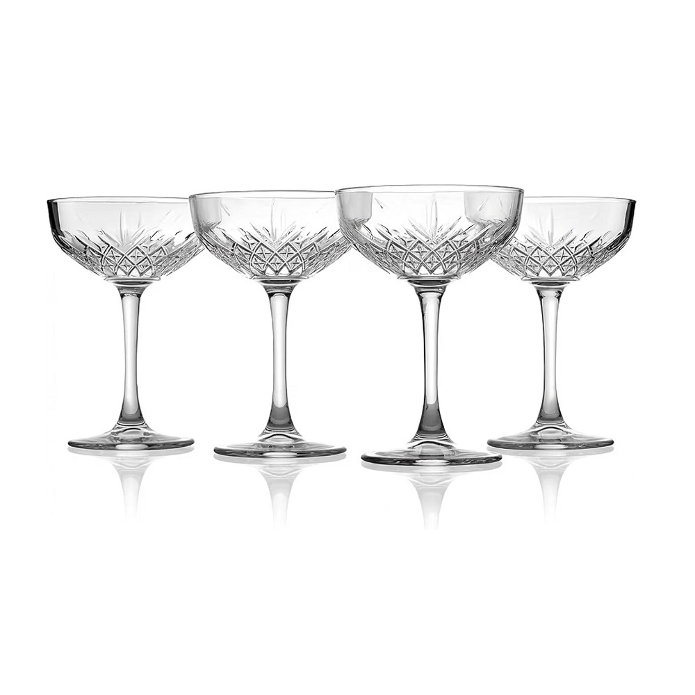 Der-Porzellan-Laden by Pasabahce Timeless Sekt/Cocktailschale 270 ml 4er Set