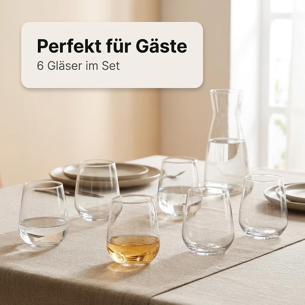 Der-Porzellan-Laden by Pasabahce Allegra Tumbler 6er Set