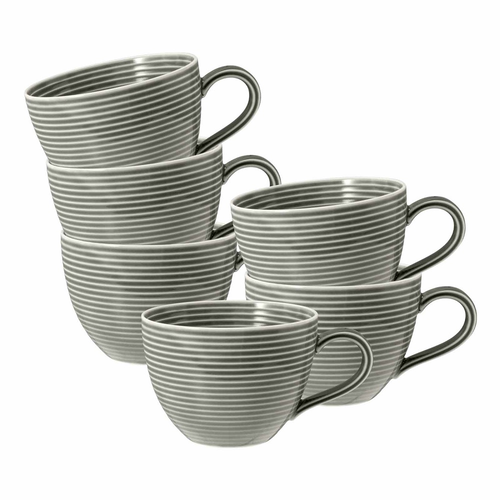 Seltmann Weiden Beat Perlgrau Kaffeeobertasse 0,26 l 6er Set