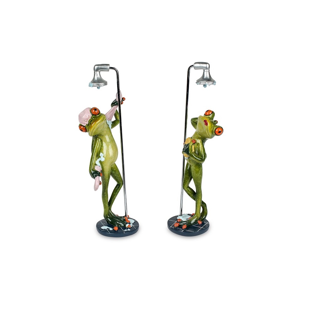 Formano Frosch unter der Dusche mit Duschhaube