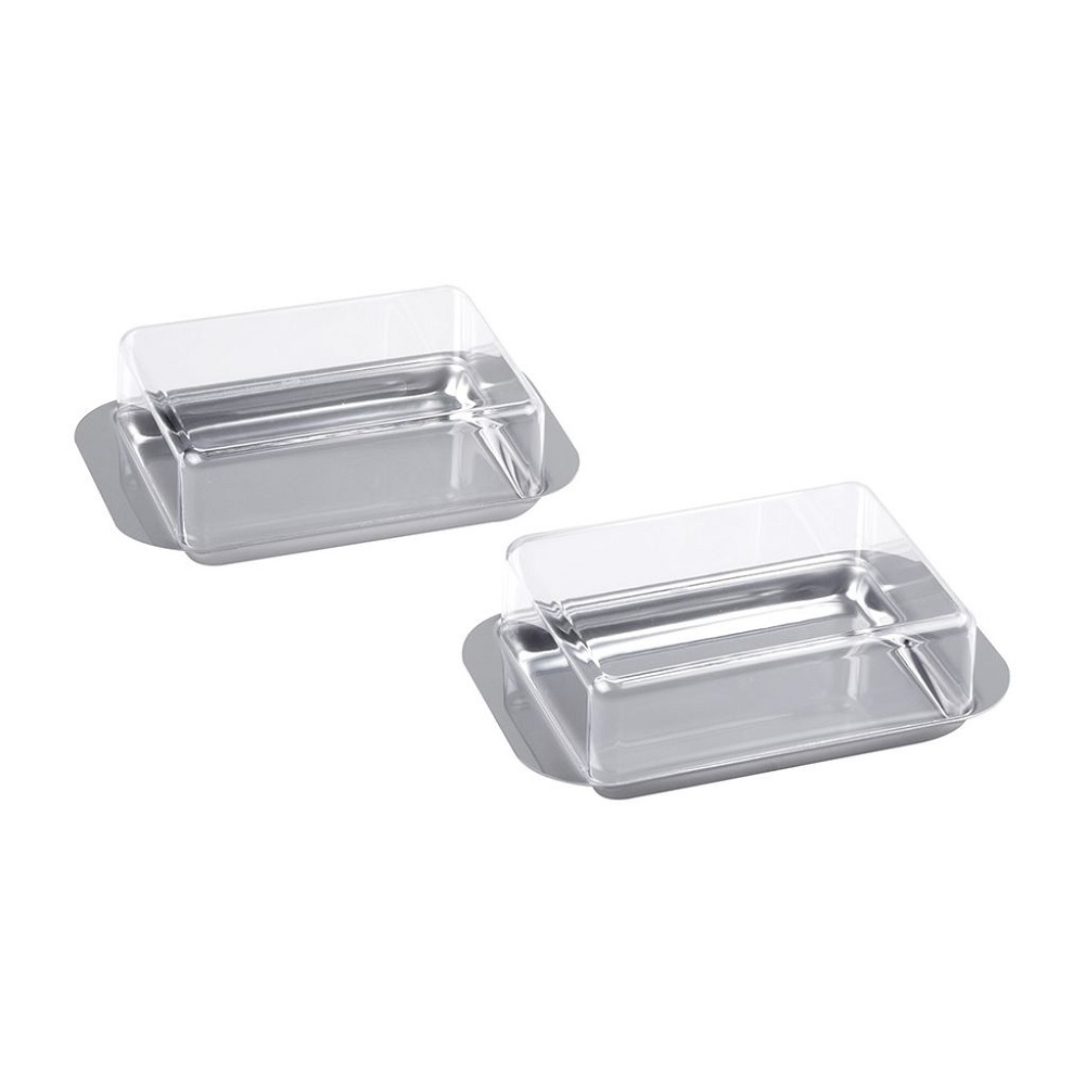 c|h|g Kühlschrank-Butterdose, 2er Set 15,0 x 9,5 x 4,5 cm