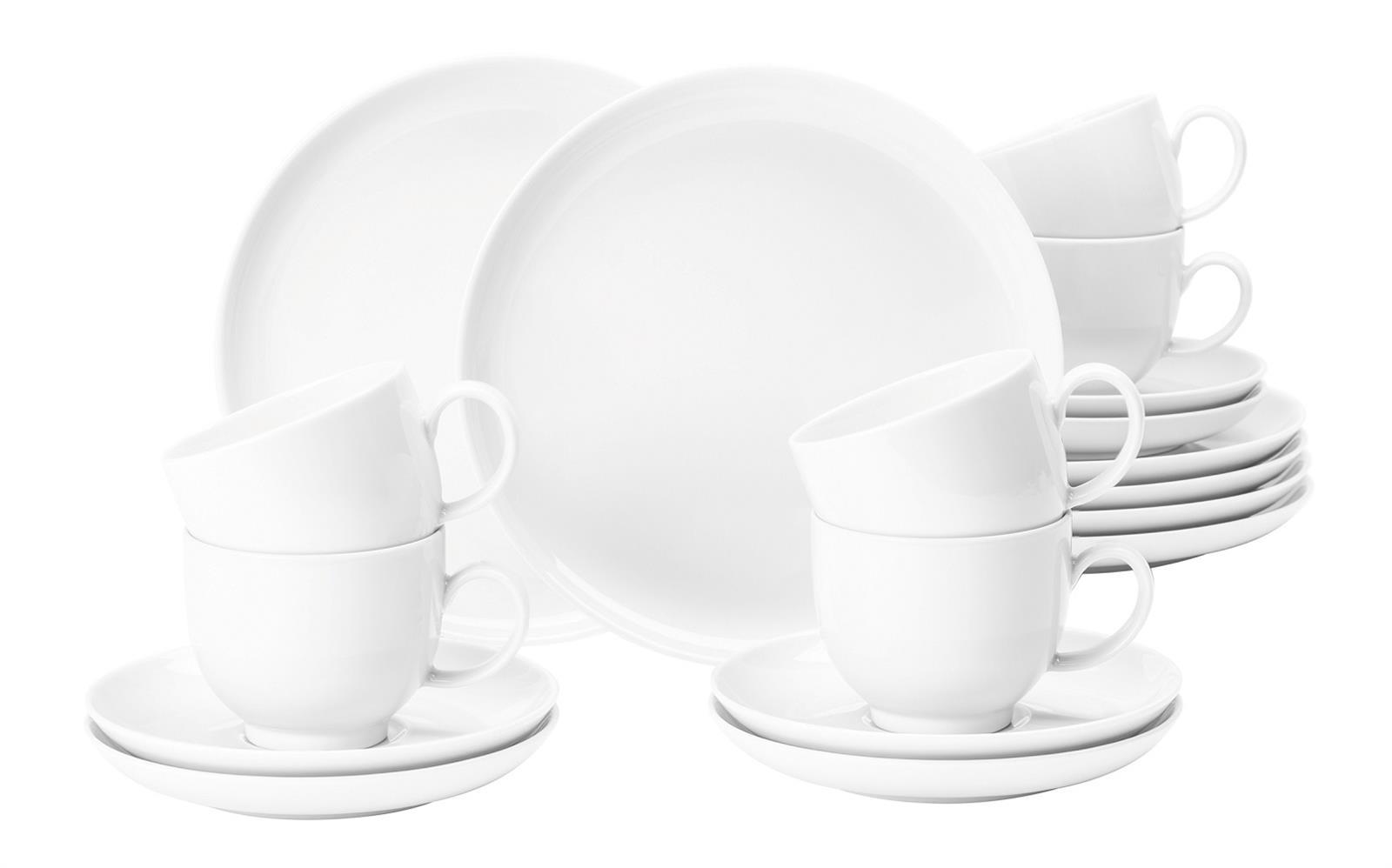 Seltmann Weiden Lido weiß rund Kaffeeservice 18 tlg.