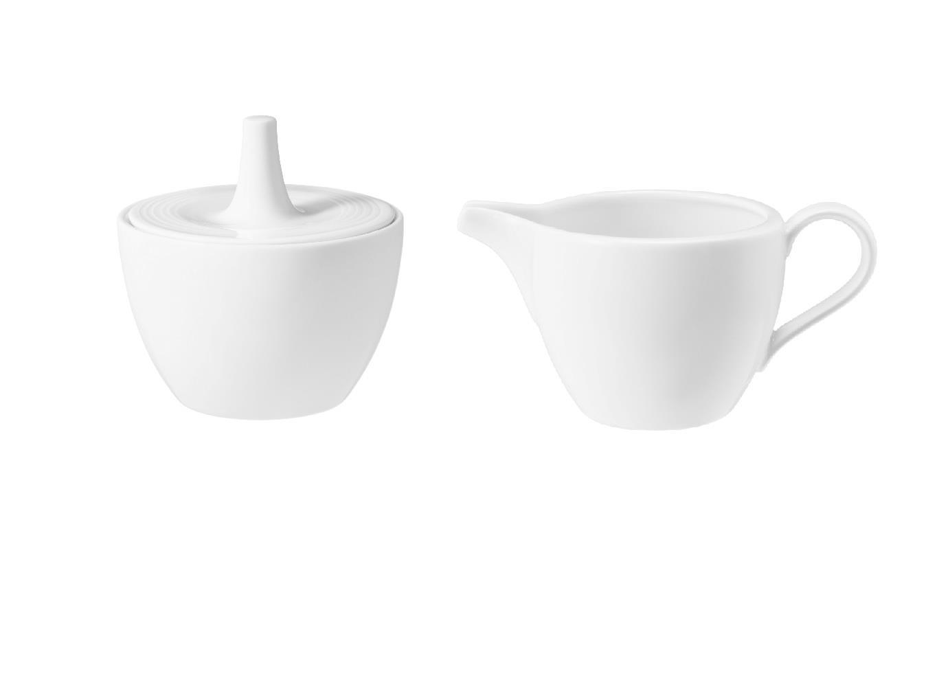 Seltmann Weiden Beat weiß Zuckerdose + Milchkännchen 2 tlg. Set
