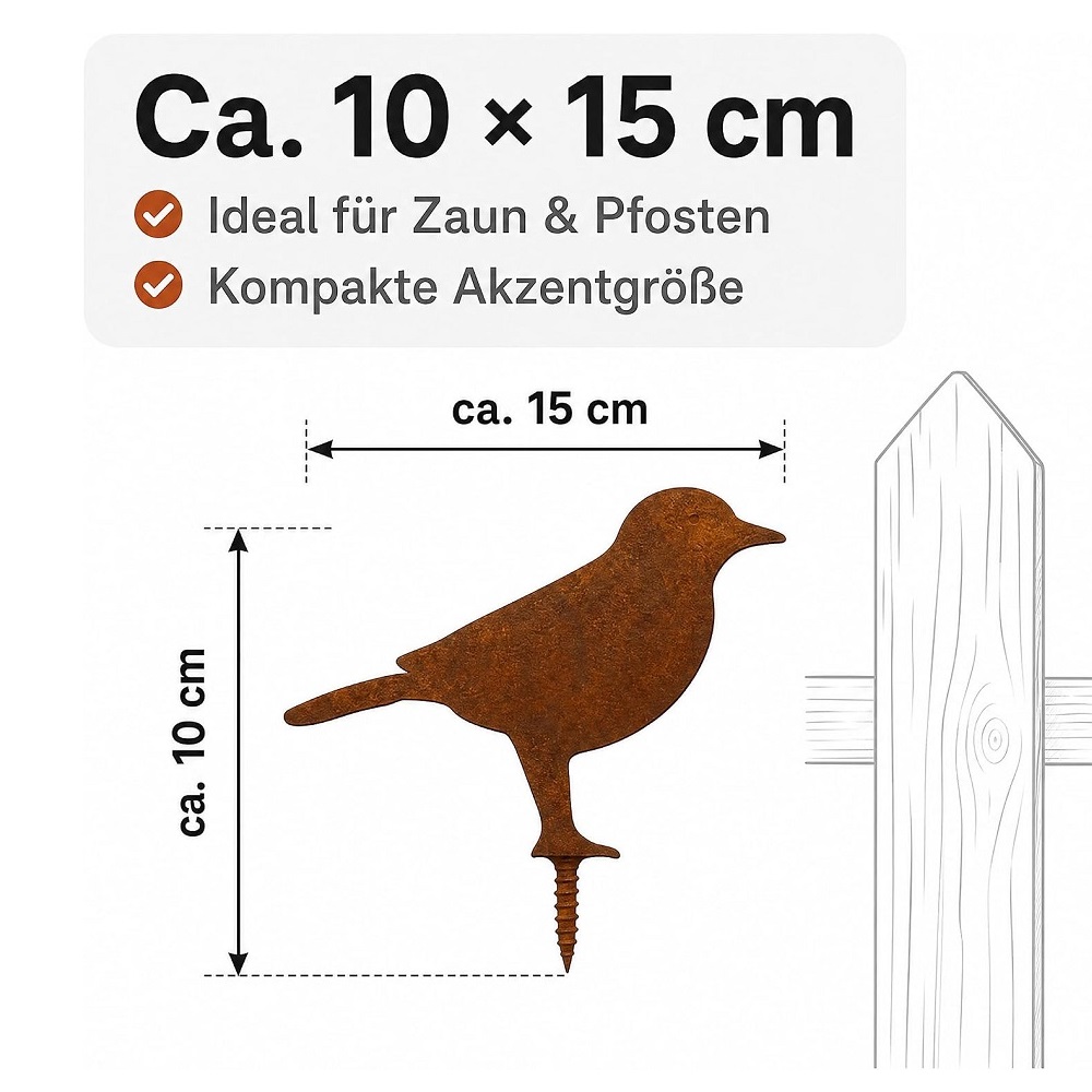 Schraubvögel 5 verschiedene im Set