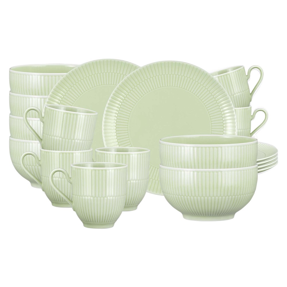 Seltmann Weiden Amina Seladon Frühstücks-Set 18 tlg.
