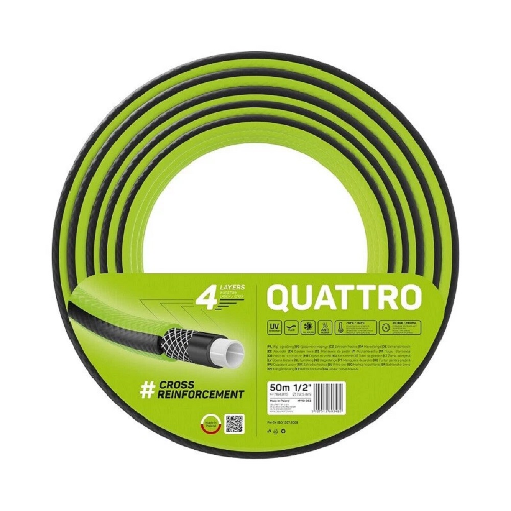 Cellfast Gartenschlauch QUATTRO 1/2" 50 m