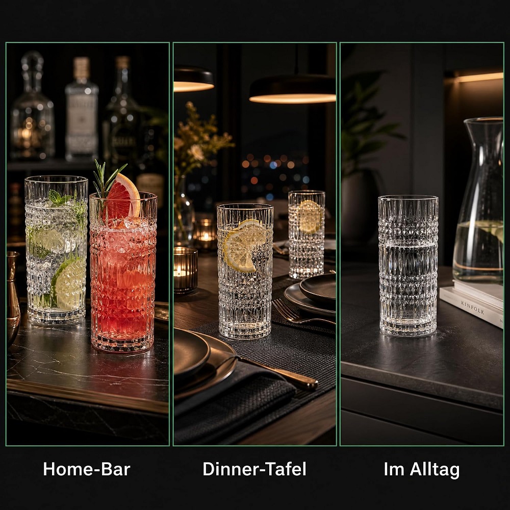 Der-Porzellan-Laden by Nachtmann Ethno Longdrinkglas 4er Set
