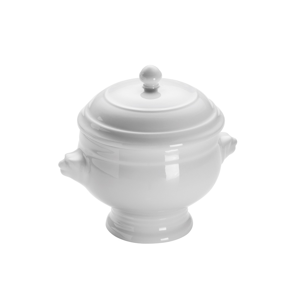 Maxwell&Williams White Basics Kitchen Suppentasse Lion mit Deckel 510 ml