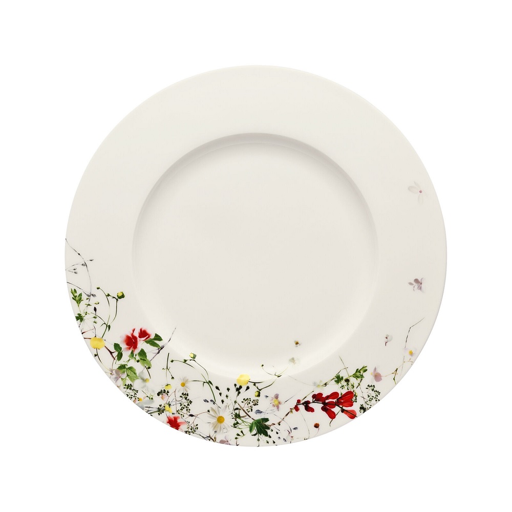 Rosenthal Brillance Bone China Fleurs Sauvages Speiseteller 28 cm Fahne