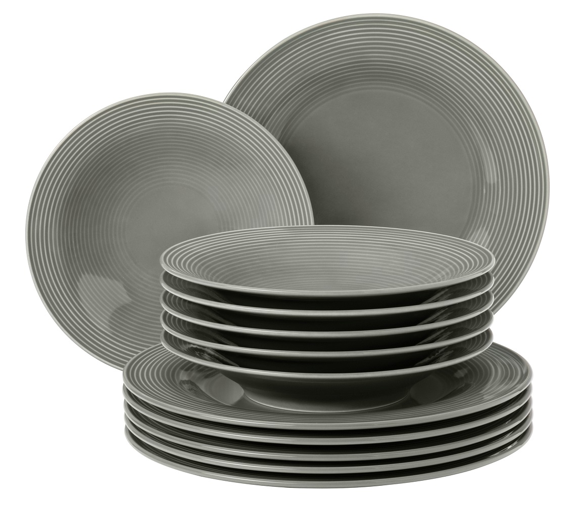 Seltmann Weiden Beat Perlgrau Tafel Service 12tlg.