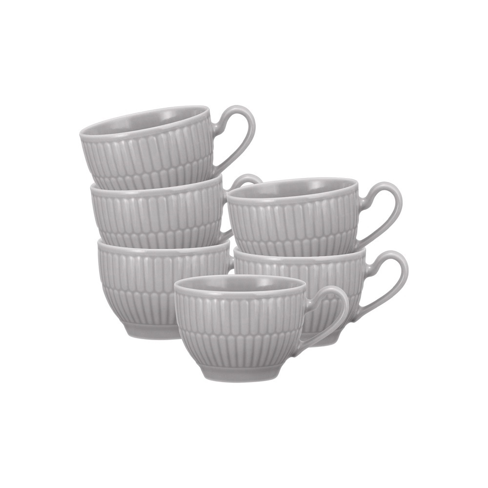 Seltmann Weiden Amina silbergrau  Espressoobertasse 0,1 l 6er Set