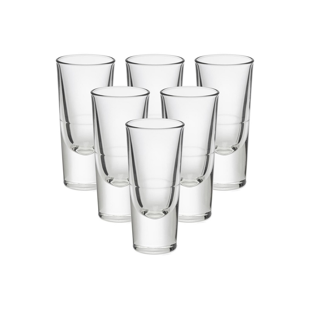 Bormioli Rocco Bistro Bar Schnapsglas 135 ml mit Füllstrich 6er Set