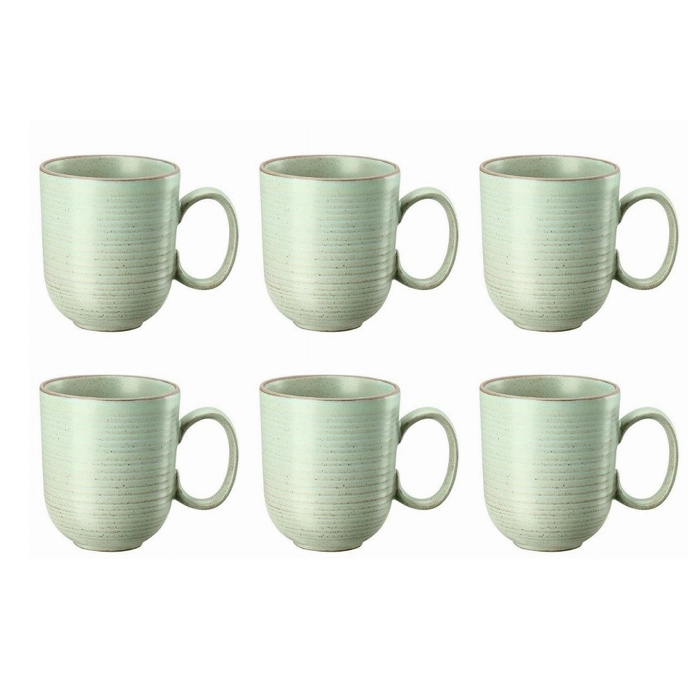 Thomas Nature Leaf Becher mit Henkel 0,4 l 6er Set