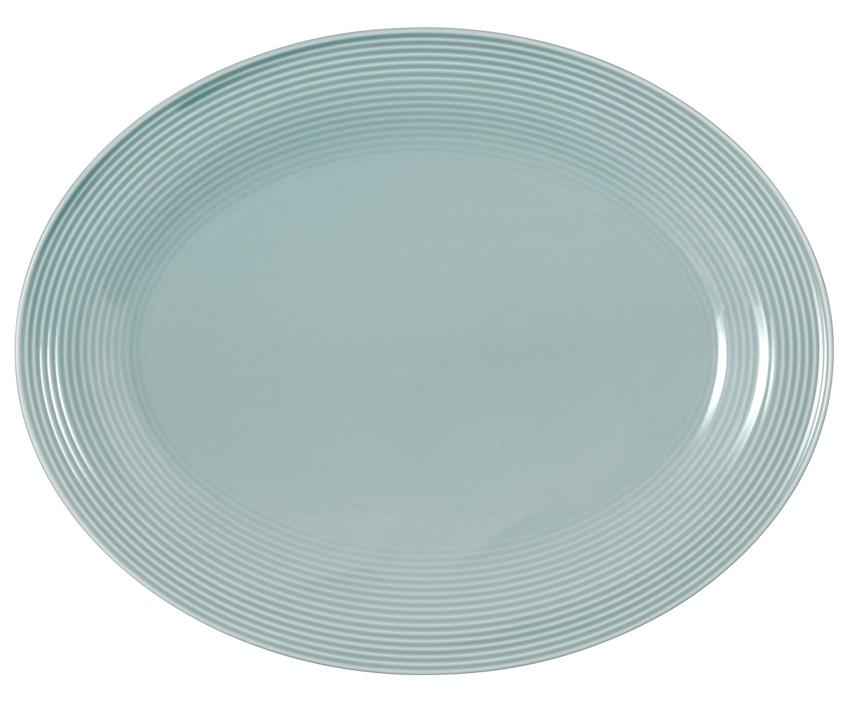 Seltmann Weiden Beat Arktisblau Servierplatte oval 35x28cm