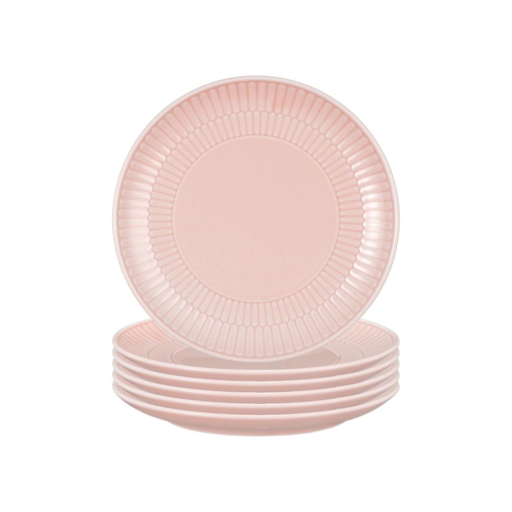 Seltmann Weiden Amina rosè Brotteller 6er Set
