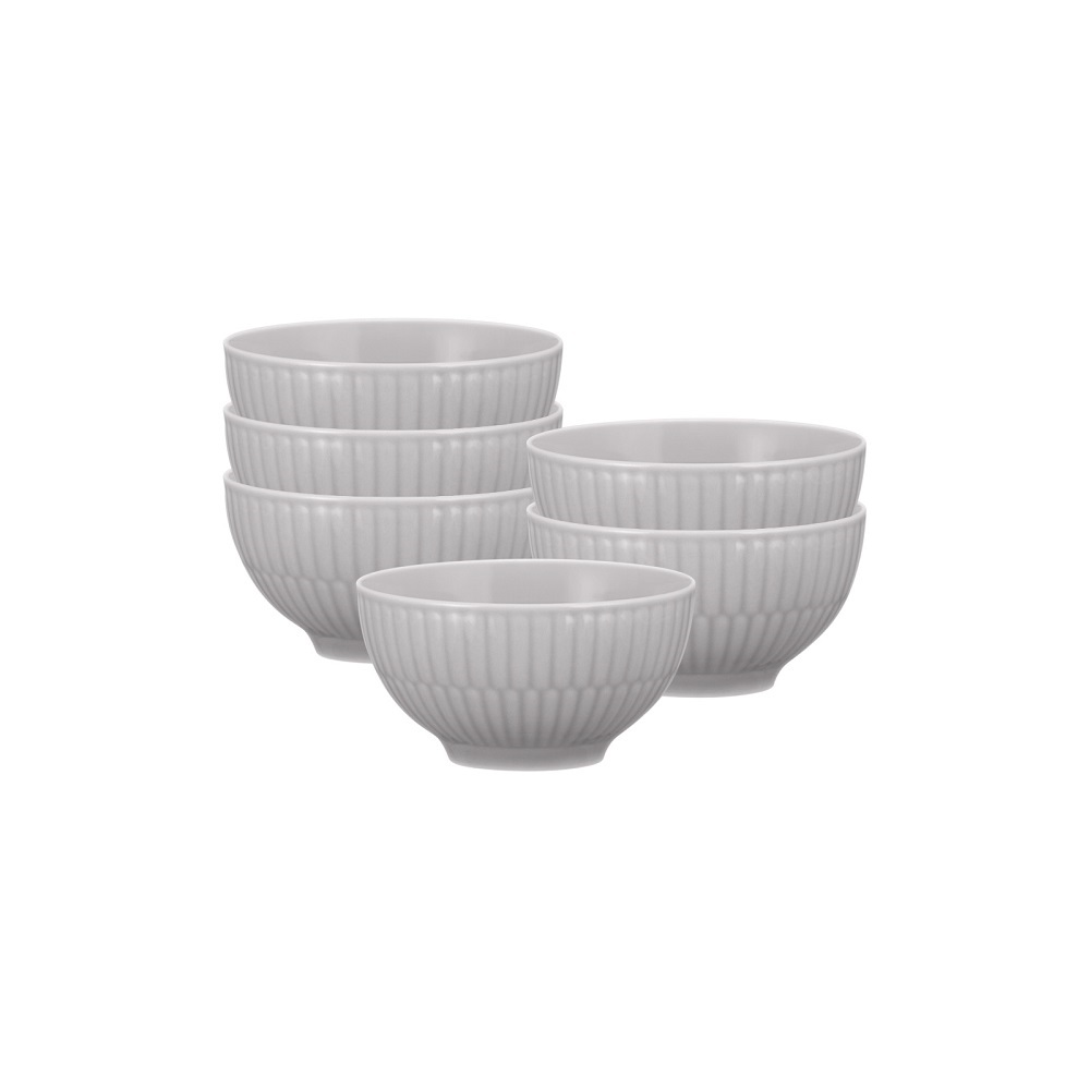 Seltmann Weiden Amina silbergrau  Dipschale 0,14 l 6er Set