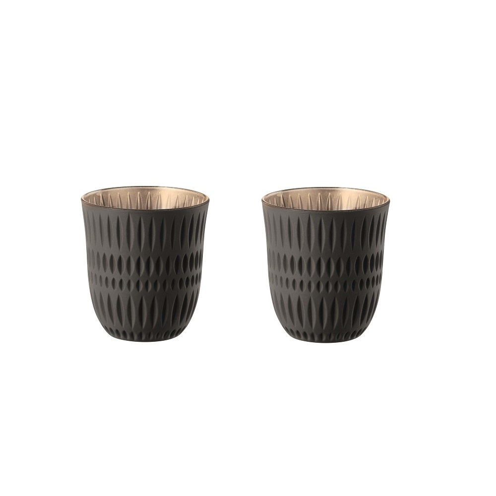 Nachtmann Ethno Colors Becher Black/Gold 2er Set