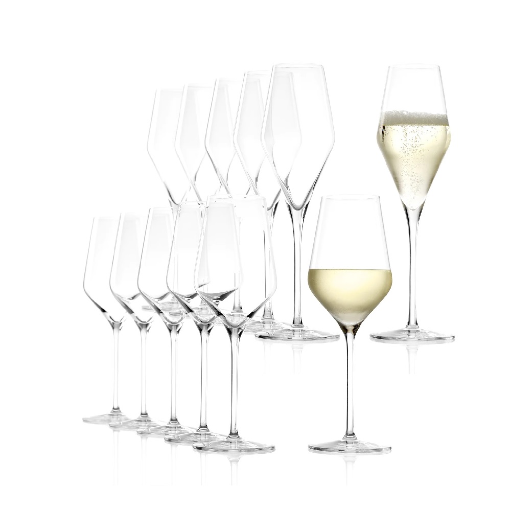 Stölzle Lausitz Quatrophil Weißweinkelch/Champagnerkelch Set 12 tlg.
