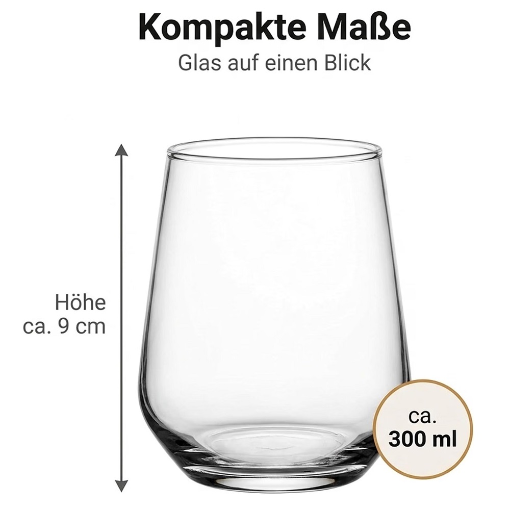 Der-Porzellan-Laden by Pasabahce Allegra Tumbler 6er Set
