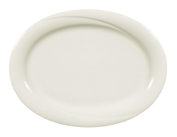 Orlando Uni Fine Cream Platte Oval 28 cm