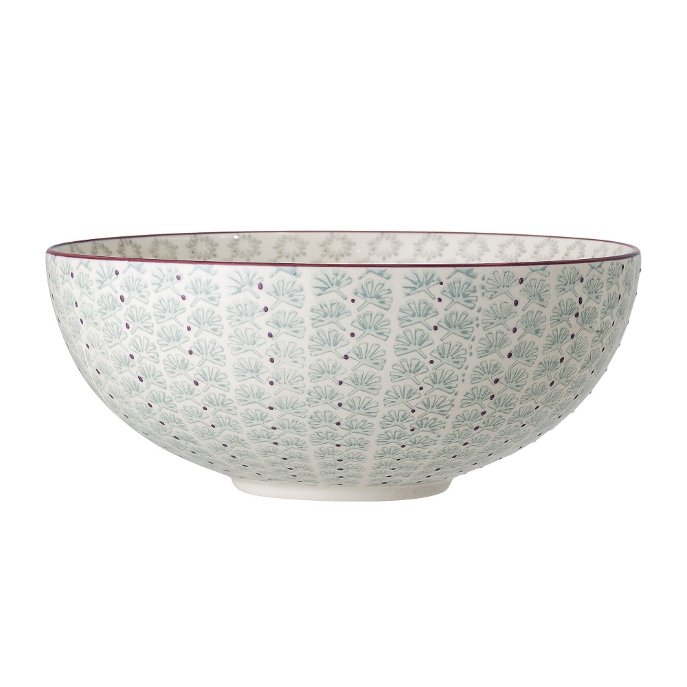 Bloomingville Maya Schüssel Grün Steingut Ř 28,5 cm