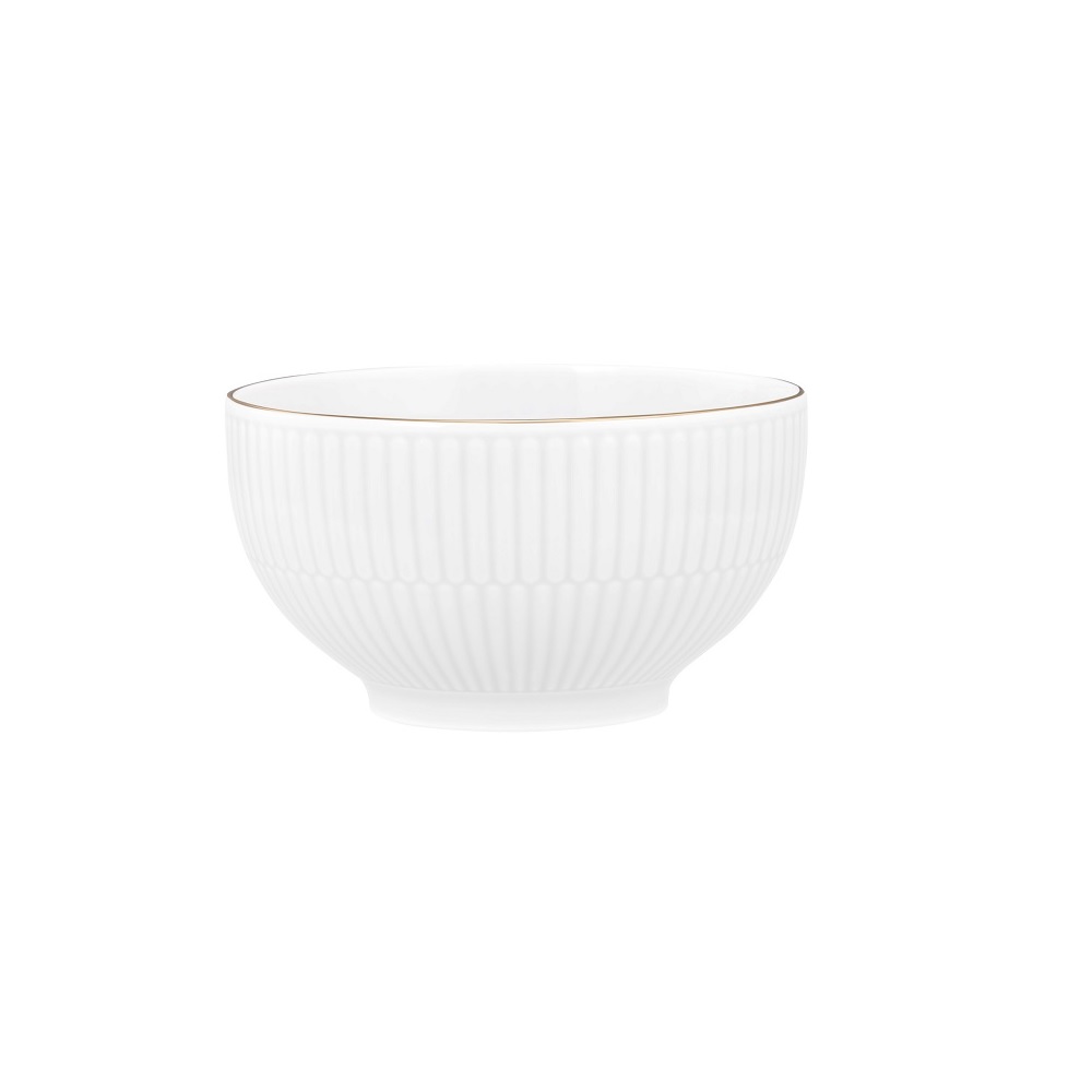 Seltmann Weiden Amina weiß/Goldrand Cafè au lait Schale 13 cm /0,50 l