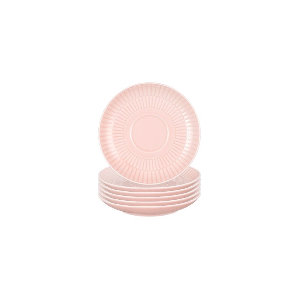 Seltmann Weiden Amina rosè Kombi-Untertasse 12 cm 6er Set
