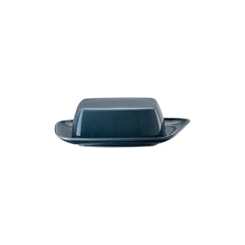 Rosenthal Junto Ocean Blue Butterdose - Rechteckig - R 21,0 cm